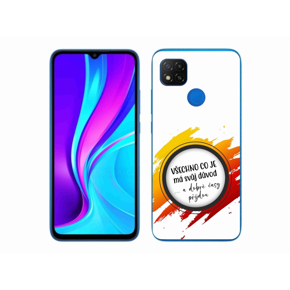 Gélový kryt mmCase na Xiaomi Redmi 9C - citát 3 biele pozadie