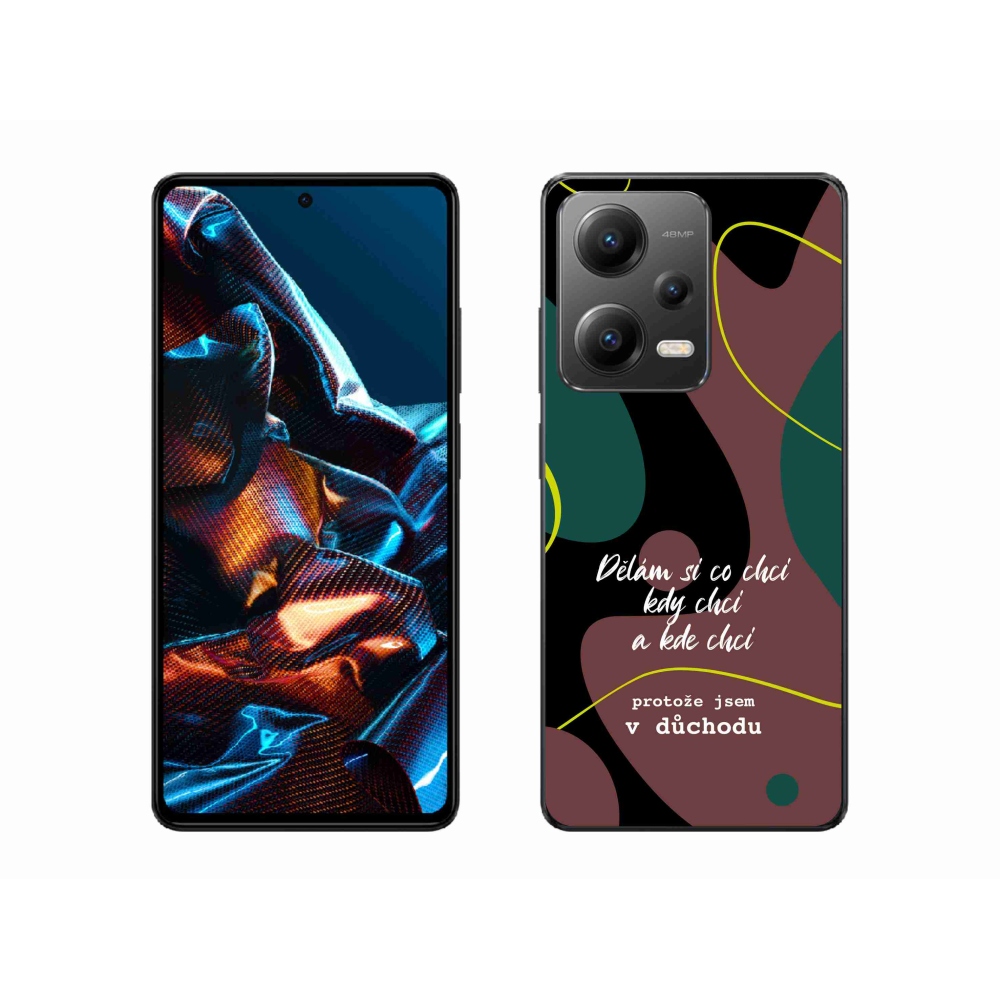Gélový kryt mmCase na Xiaomi Redmi Note 12 Pro 5G - vtipný text 10 čierne pozadie