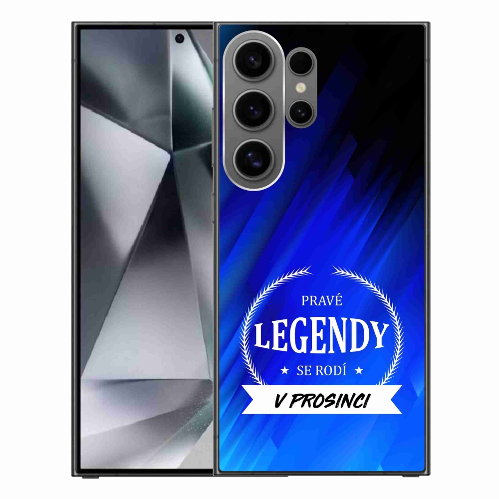 Gélový kryt mmCase na Samsung Galaxy S24 Ultra - legendy v decembri modré pozadí