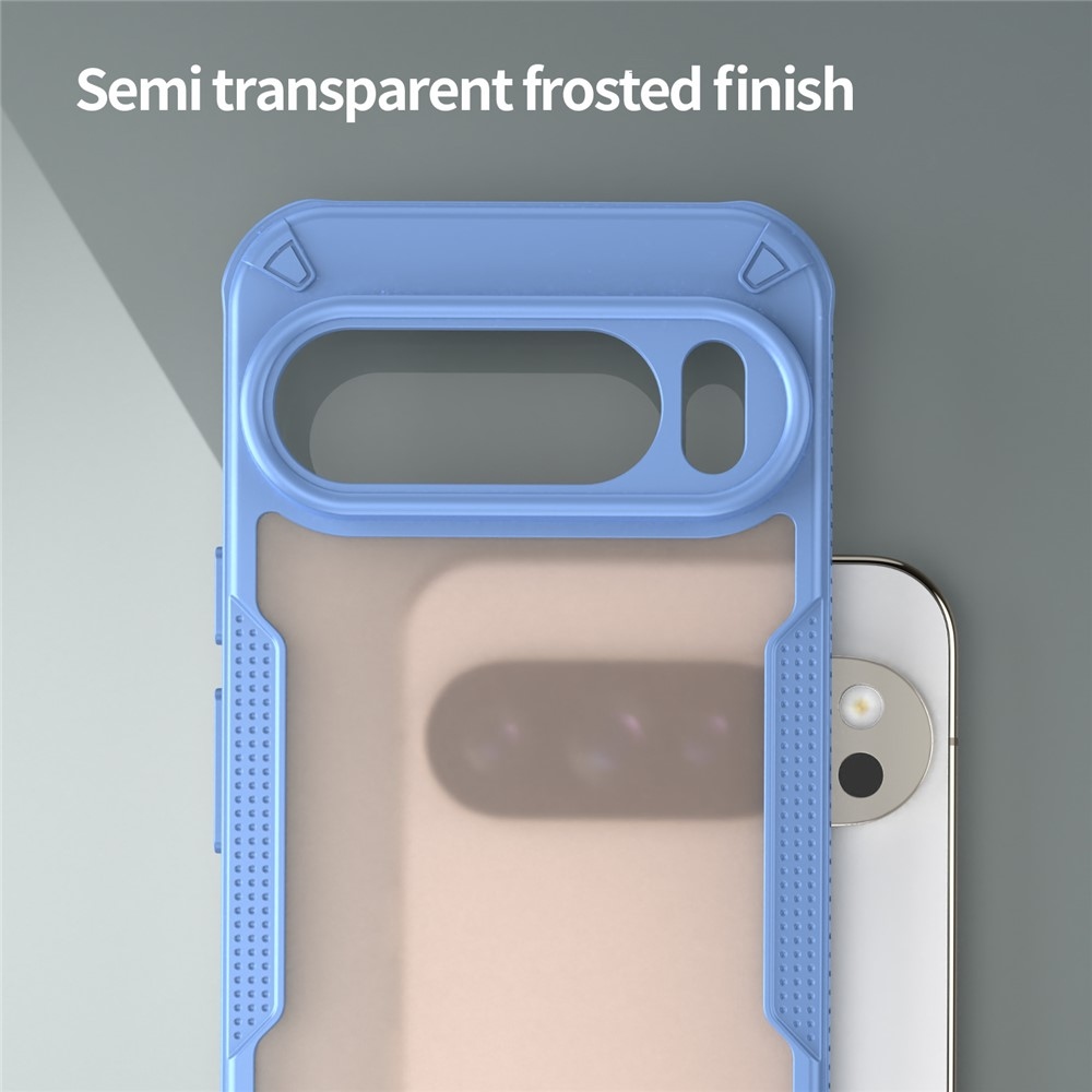 Frosted odolný kryt na Google Pixel 10 Pro XL - modrý