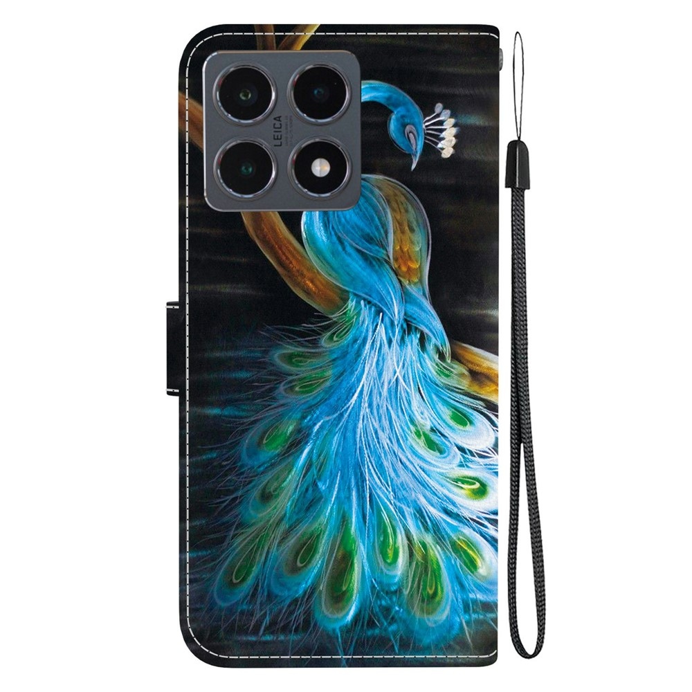 Versatile knižkové púzdro na Xiaomi 15T - páv