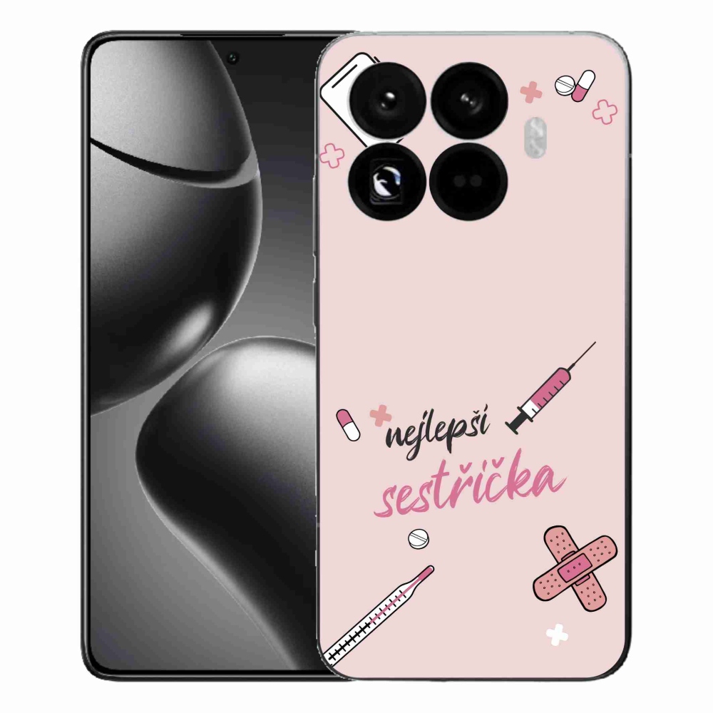 Gélový kryt mmCase na Xiaomi 15T Pro - najlepšia sestrička ružové pozadie