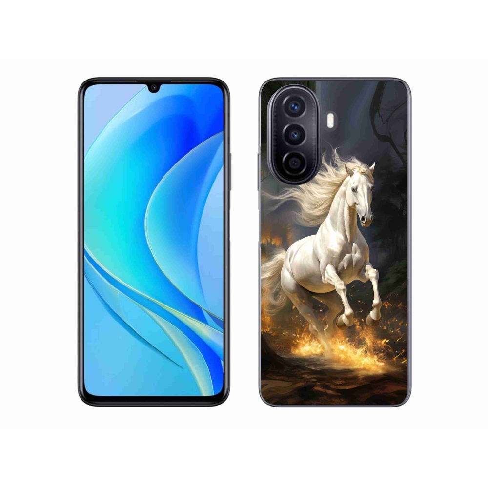 Gelový kryt mmCase na Huawei Nova Y70 - bílý kůň 2