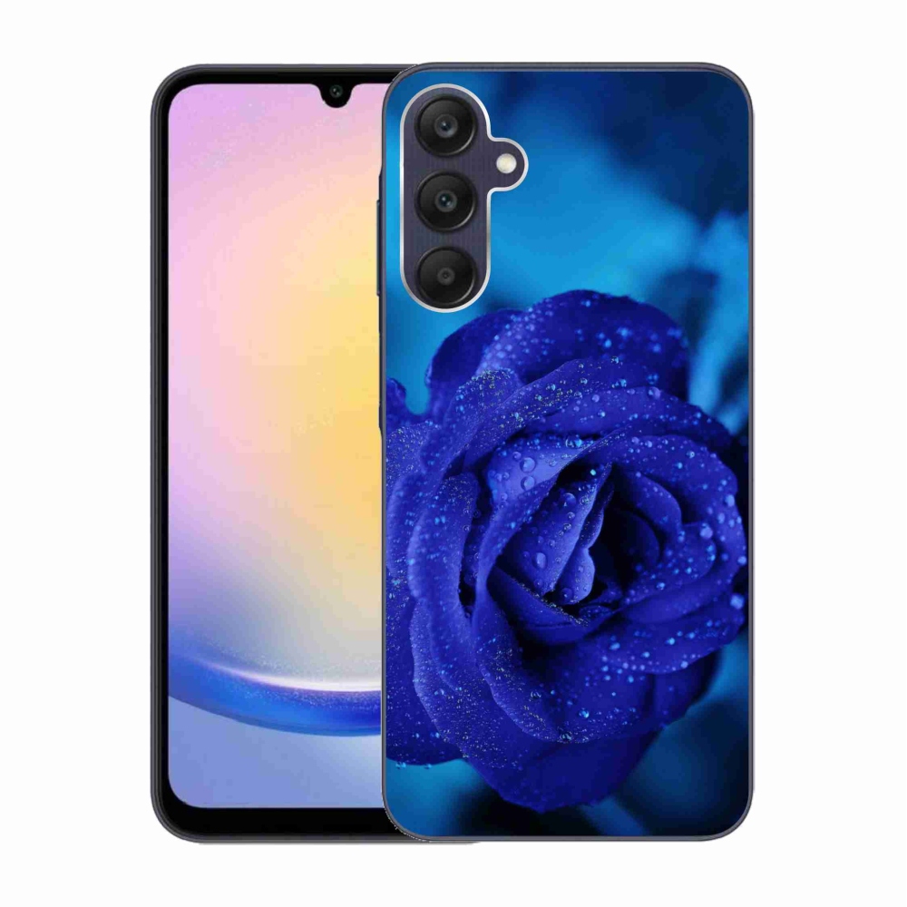 Gélový obal mmCase na Samsung Galaxy A25 5G - modrá ruža