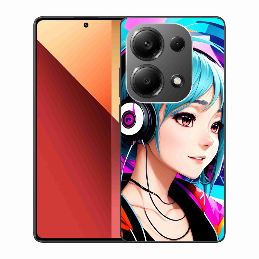 Gélový kryt mmCase na Xiaomi Redmi Note 13 Pro 4G/Poco M6 Pro - dievča so slúchadlami