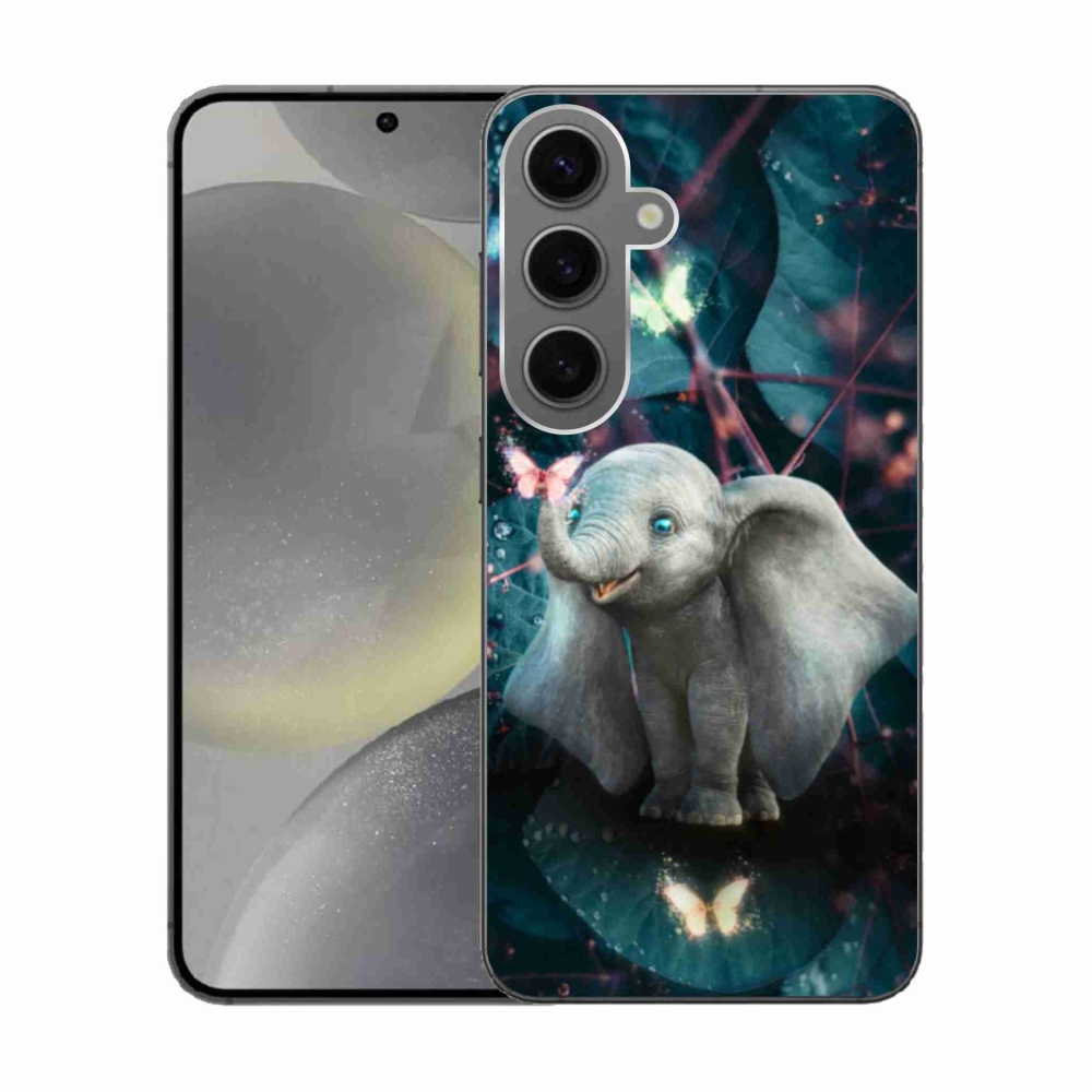 Gélový kryt mmCase na Samsung Galaxy S24 - roztomilý slon