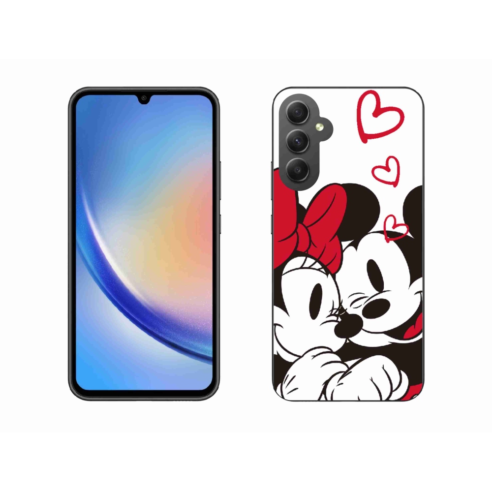 Gélový kryt mmCase na Samsung Galaxy A34 5G - mínnie a mickey