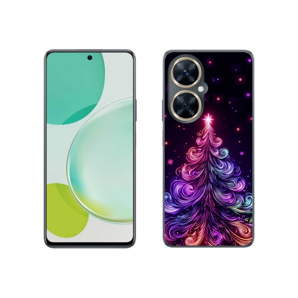 Gélový kryt mmCase na Huawei Nova 11i - neónový vianočný stromček 1