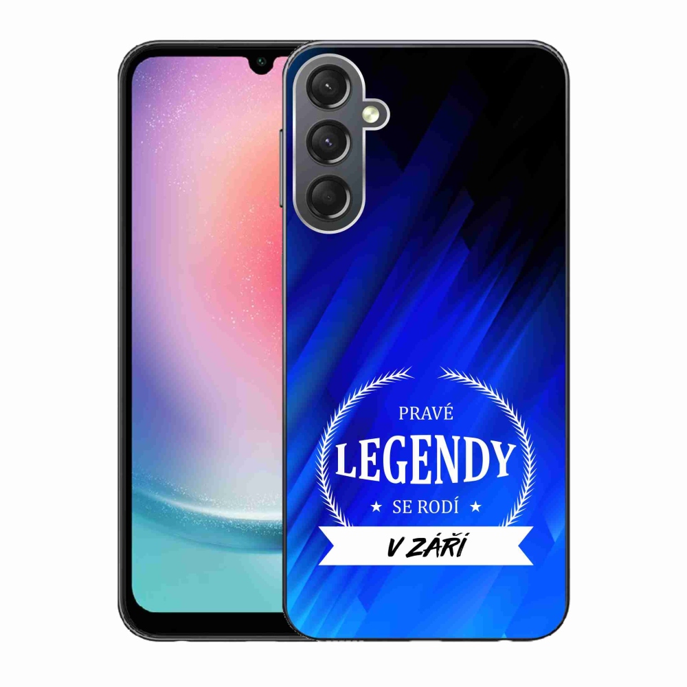 Gélový kryt mmCase na Samsung Galaxy A24 - legendy v septembri modré pozadí