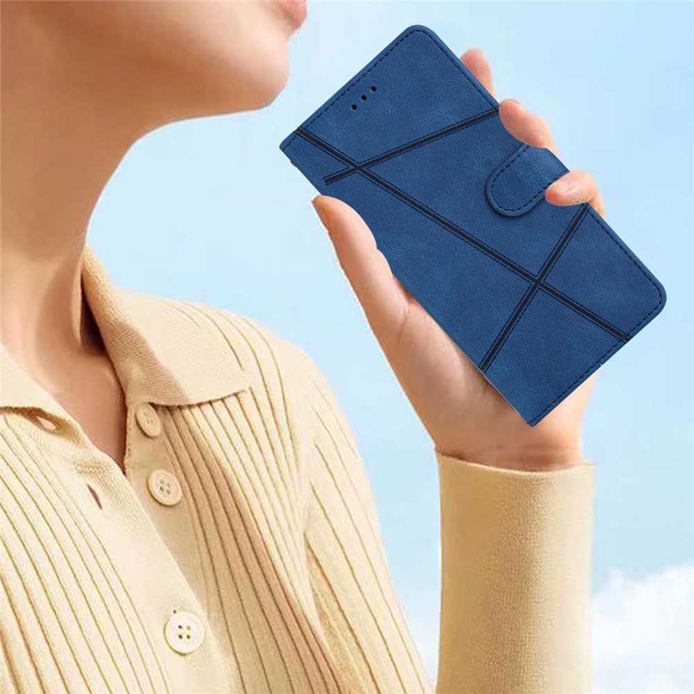 Line knižkové púzdro na Samsung Galaxy S25 FE - modré