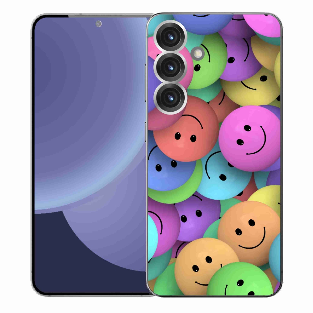 Gélový kryt mmCase na Samsung Galaxy S25+ - farební smajlíci