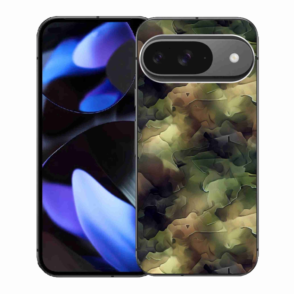 Gélový kryt mmCase na Google Pixel 9/9 Pro - maskáčový vzor 10