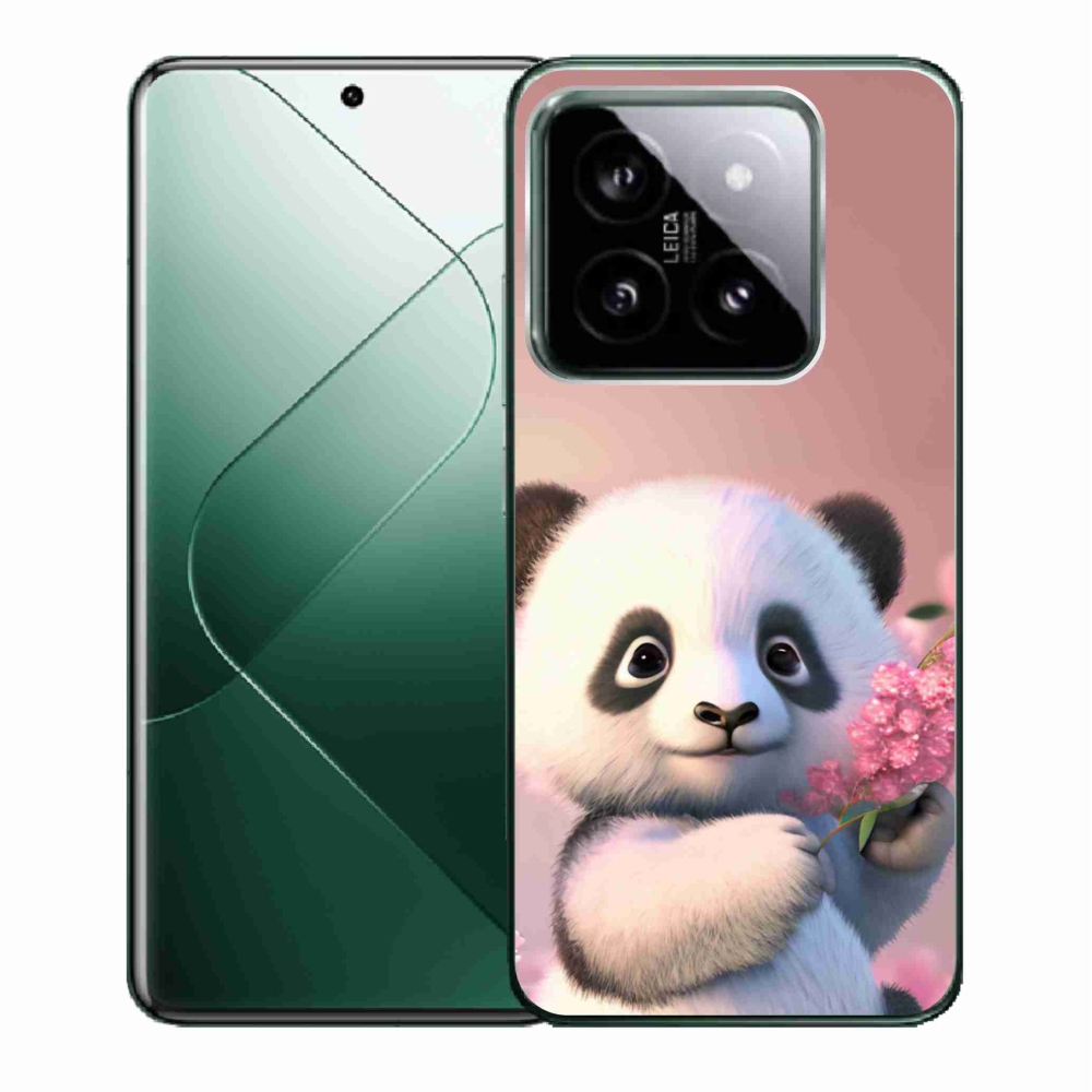 Gélový kryt mmCase na Xiaomi 14 - roztomilá panda