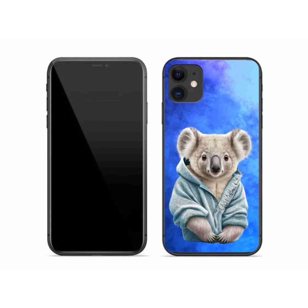 Gélový kryt mmCase na iPhone 11 - koala vo svetri