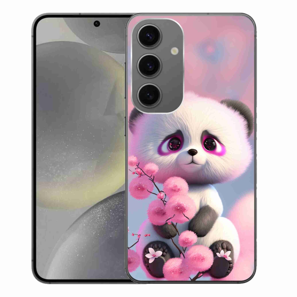 Gélový kryt mmCase na Samsung Galaxy S24+ - roztomilá panda 1