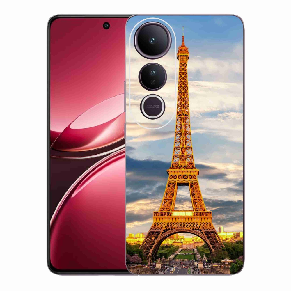 Gélový kryt mmCase na Vivo V50 Lite 4G/5G - eiffelova veža 3