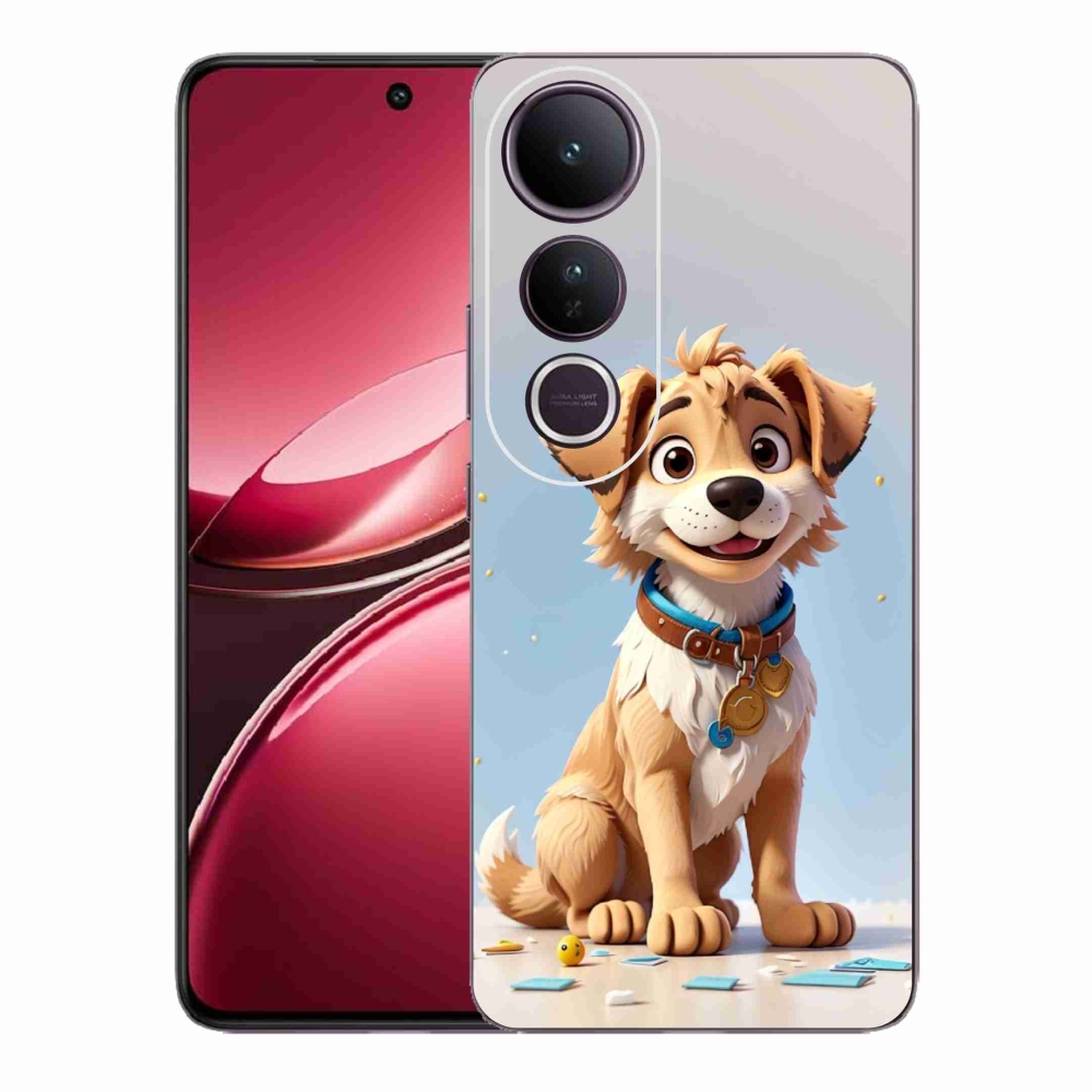 Gélový kryt mmCase na Vivo V50 Lite 4G/5G - kreslené šteňa