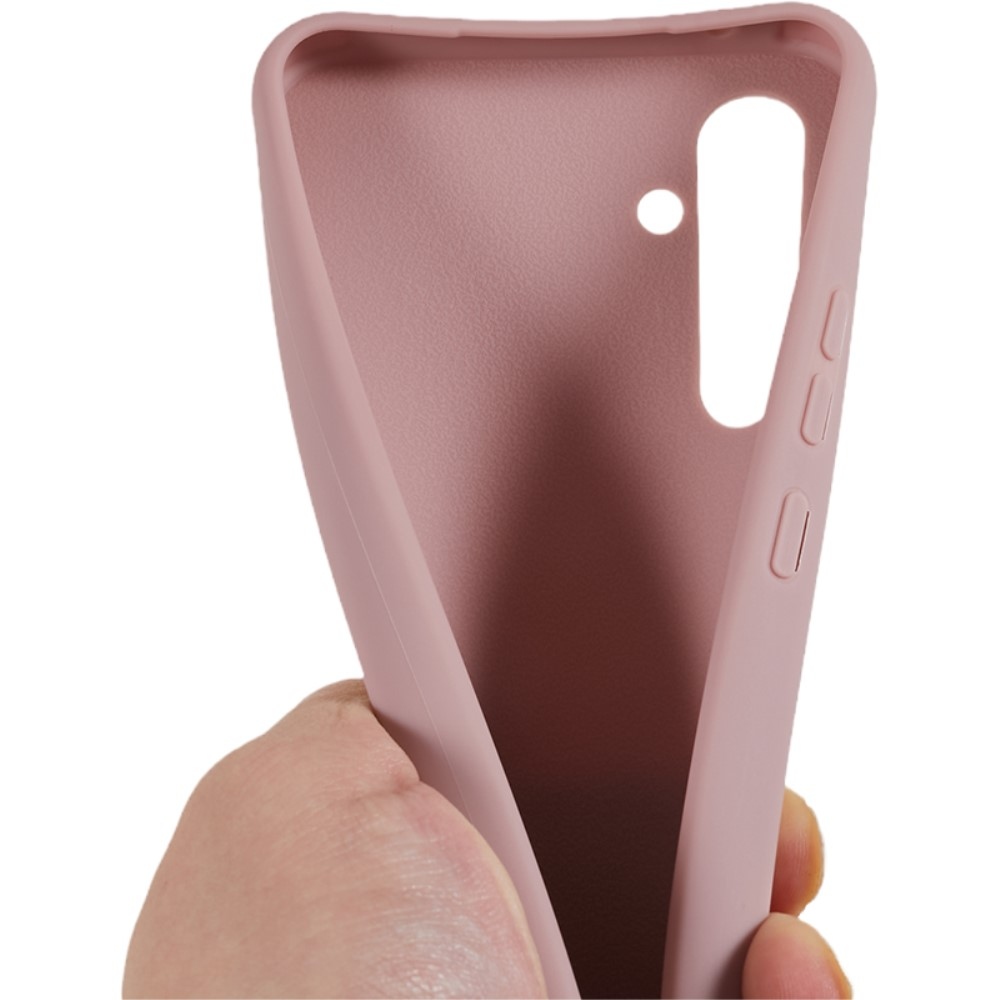 Lany gélový obal so šnúrkou na Samsung Galaxy S25 - tmavoružový