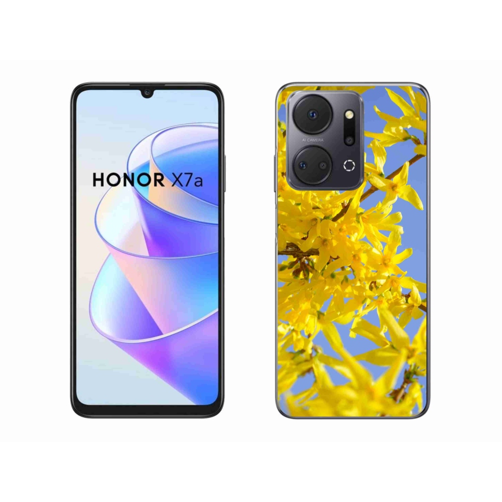 Gélový kryt mmCase na Honor X7a - žlté kvety