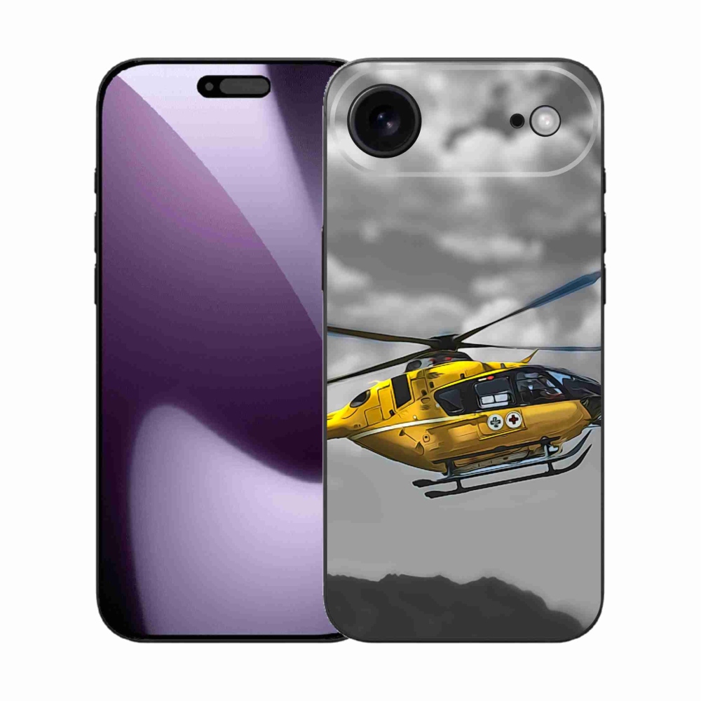 Gélový kryt mmCase na iPhone 17 Air - žltá helikoptéra