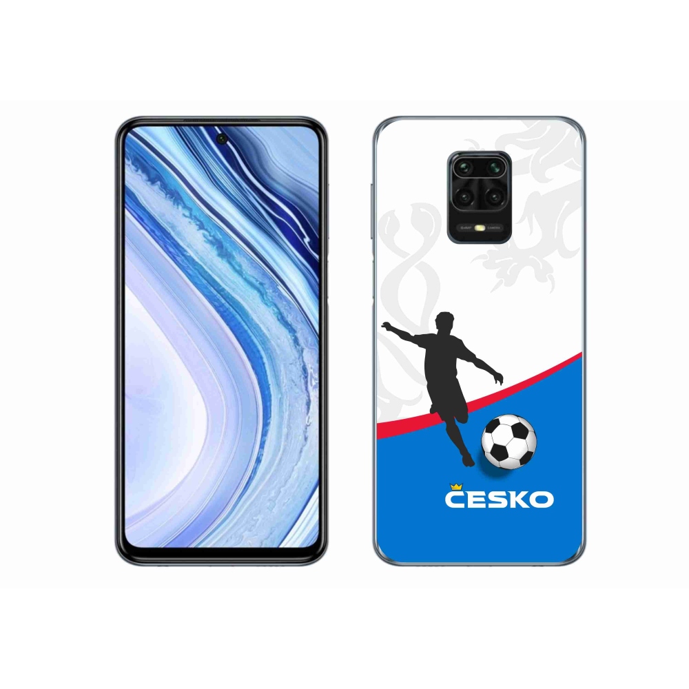 Gélový kryt mmCase na Xiaomi Redmi Note 9 Pro - futbal Česko 1