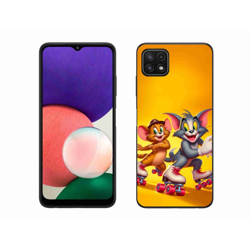 Gélový kryt mmCase na Samsung Galaxy A22 5G - tom a jerry