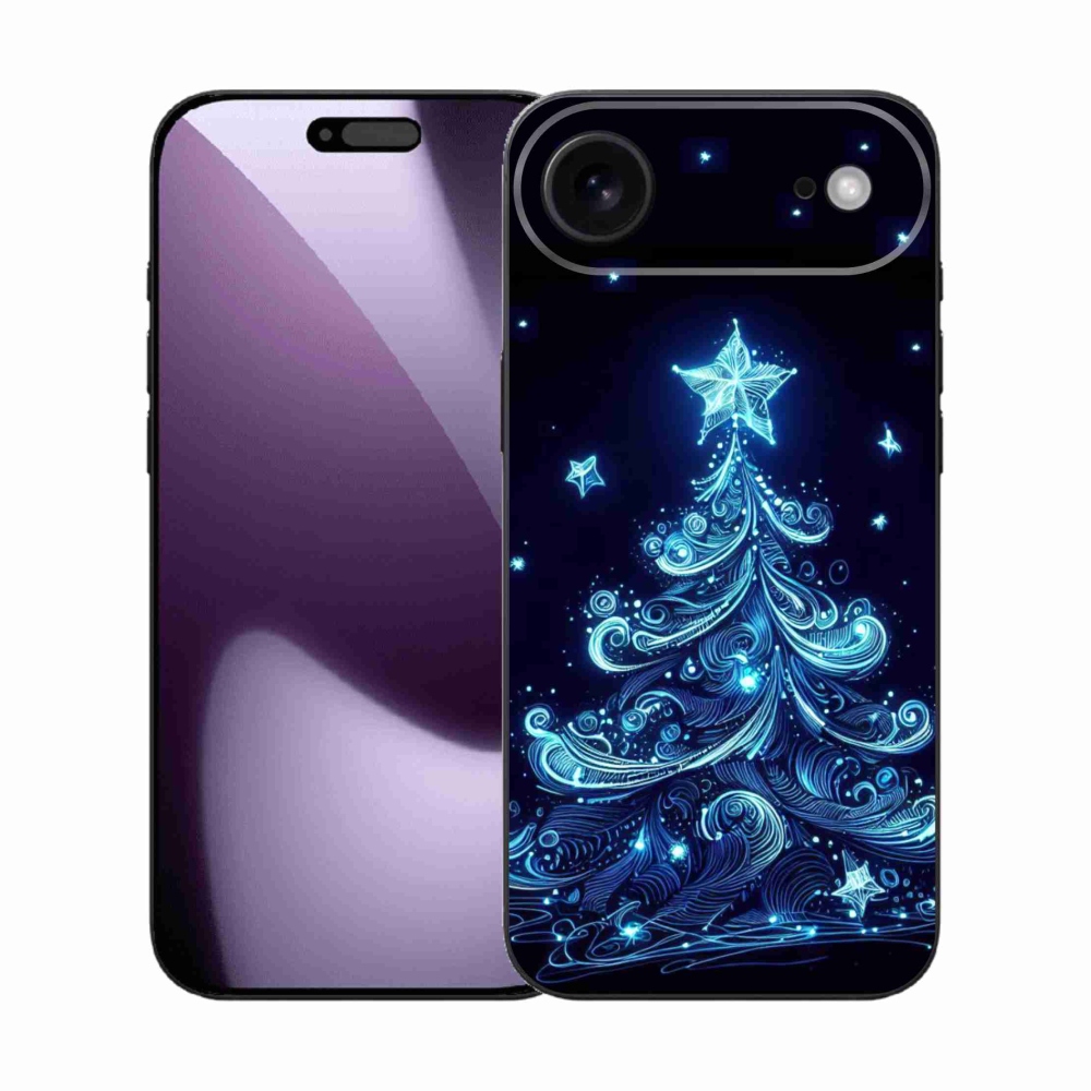 Gélový kryt mmCase na iPhone 17 Air - neónový vianočný stromček 4