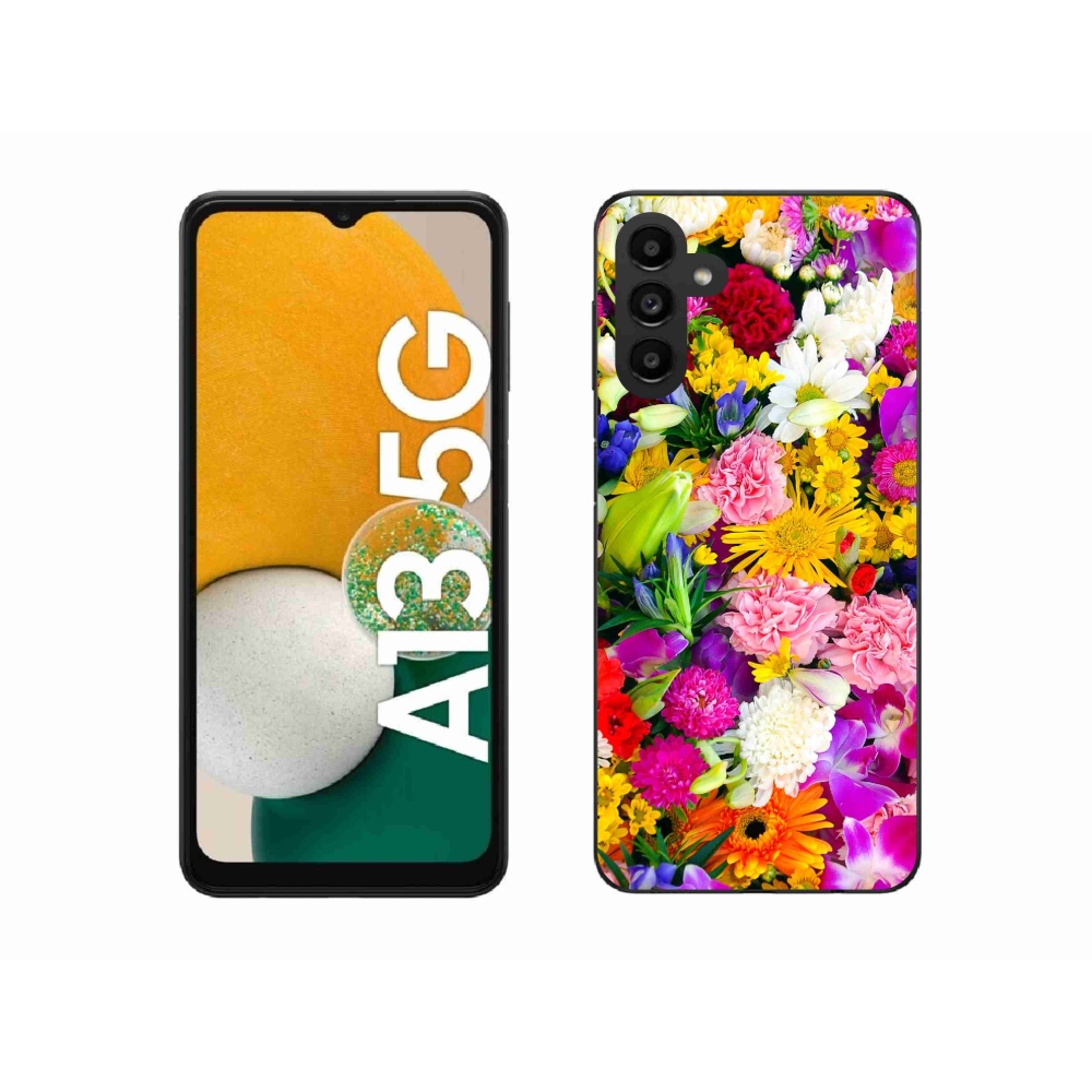 Gélový kryt mmCase na Samsung Galaxy A13 5G - kvety 12