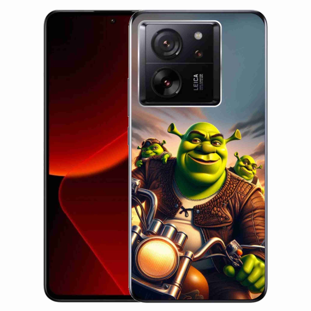 Gélový kryt mmCase na Xiaomi 13T/13T Pro - shrek na motorke