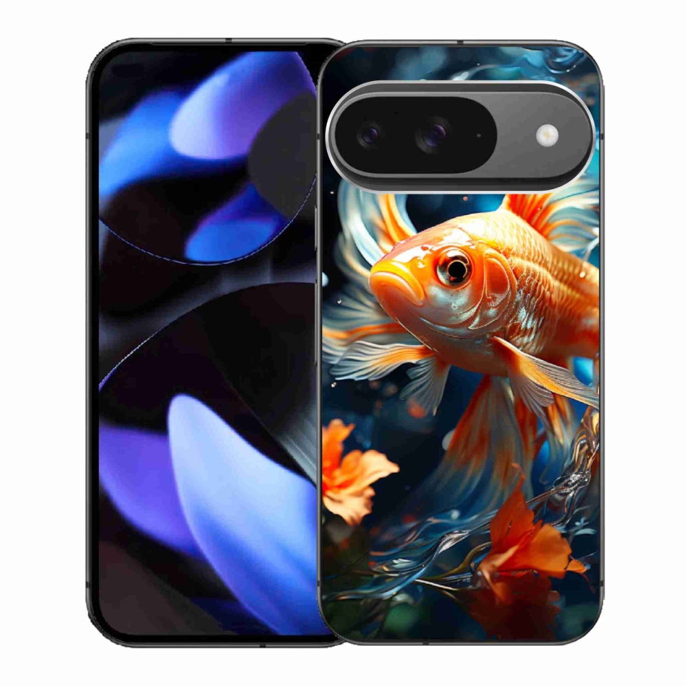 Gélový kryt mmCase na Google Pixel 9/9 Pro - rybka