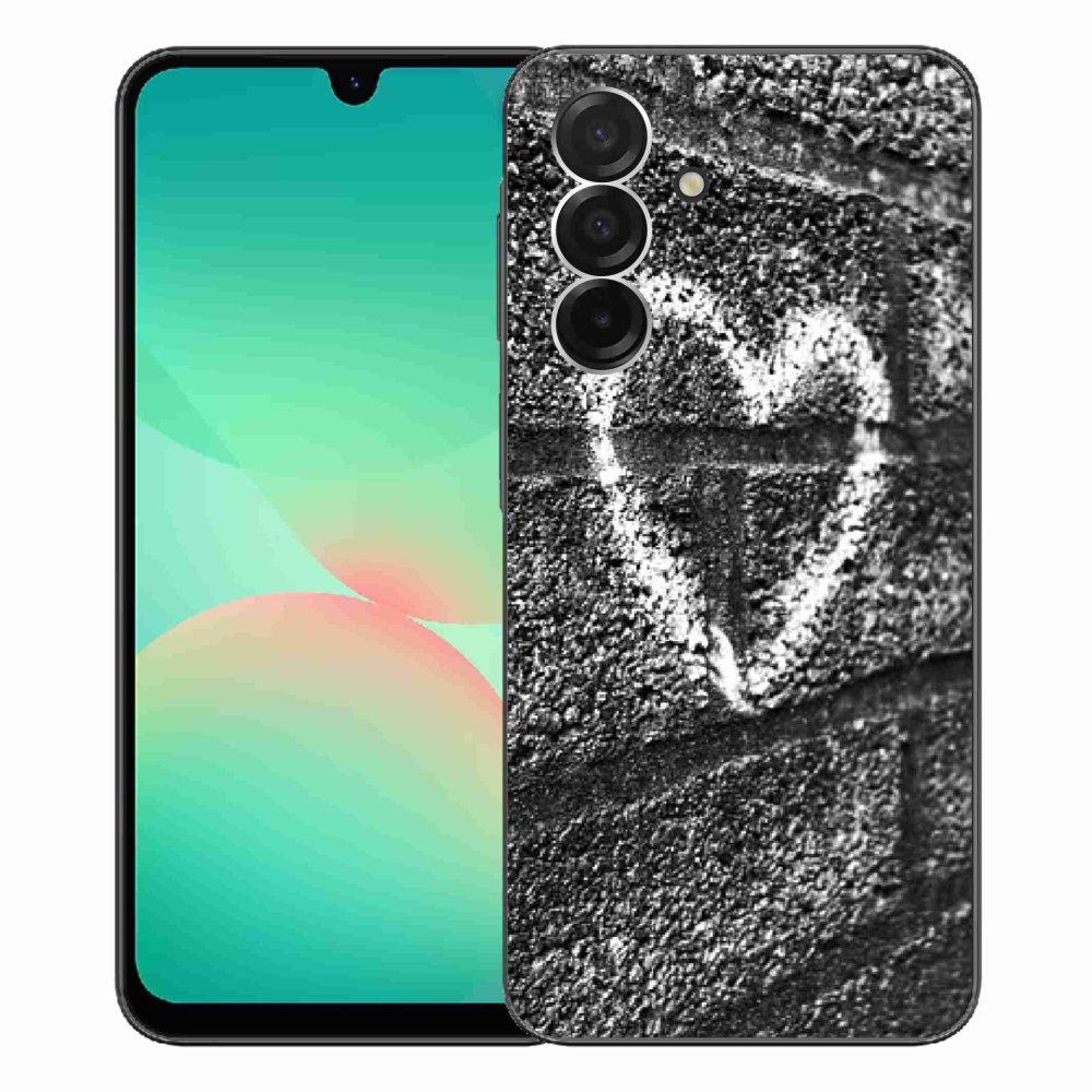 Gélový kryt mmCase na Samsung Galaxy A26 5G - srdce na stene