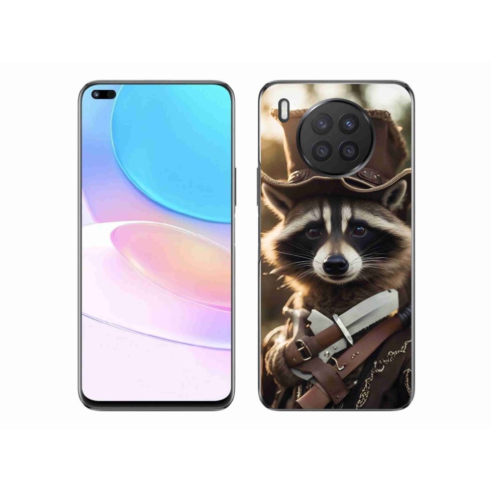 Gelový kryt mmCase na Huawei Nova 8i - mýval v uniformě