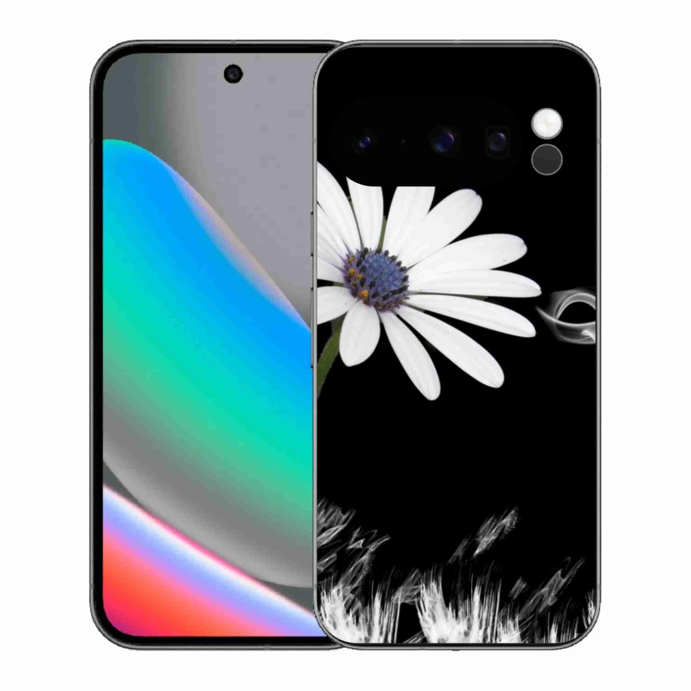 Gélový kryt mmCase na Google Pixel 10 Pro - biely kvet