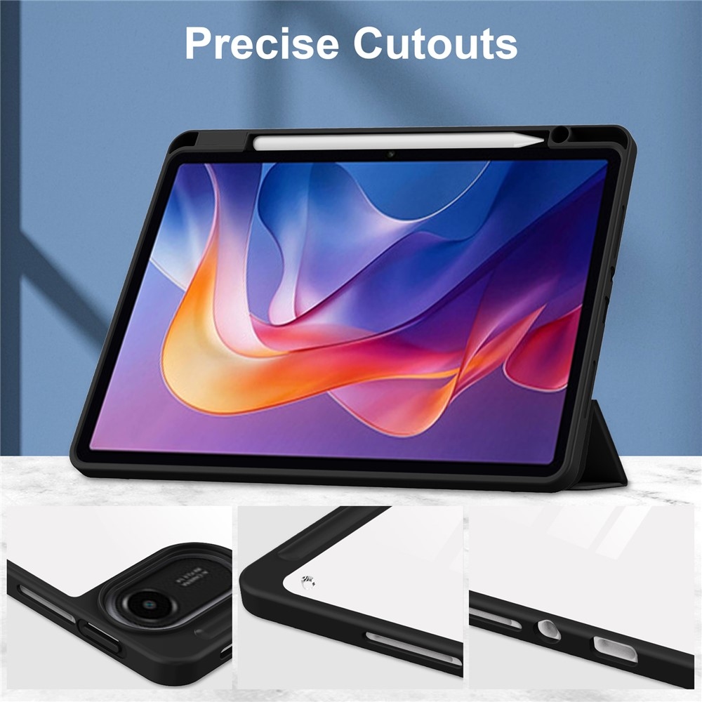 Case chytré zatváracie púzdro na tablet Xiaomi Redmi Pad 2 - čierne