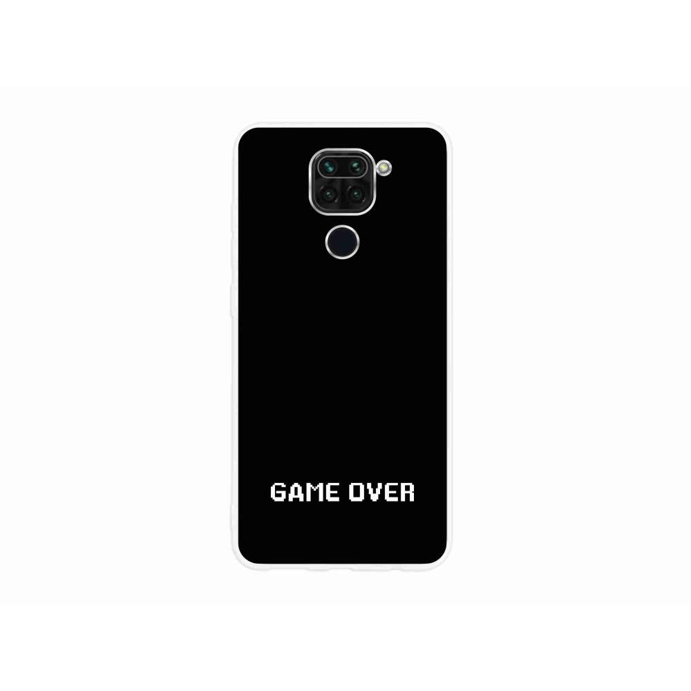 Gélový kryt mmCase na Xiaomi Redmi Note 9 - game over čierne pozadie