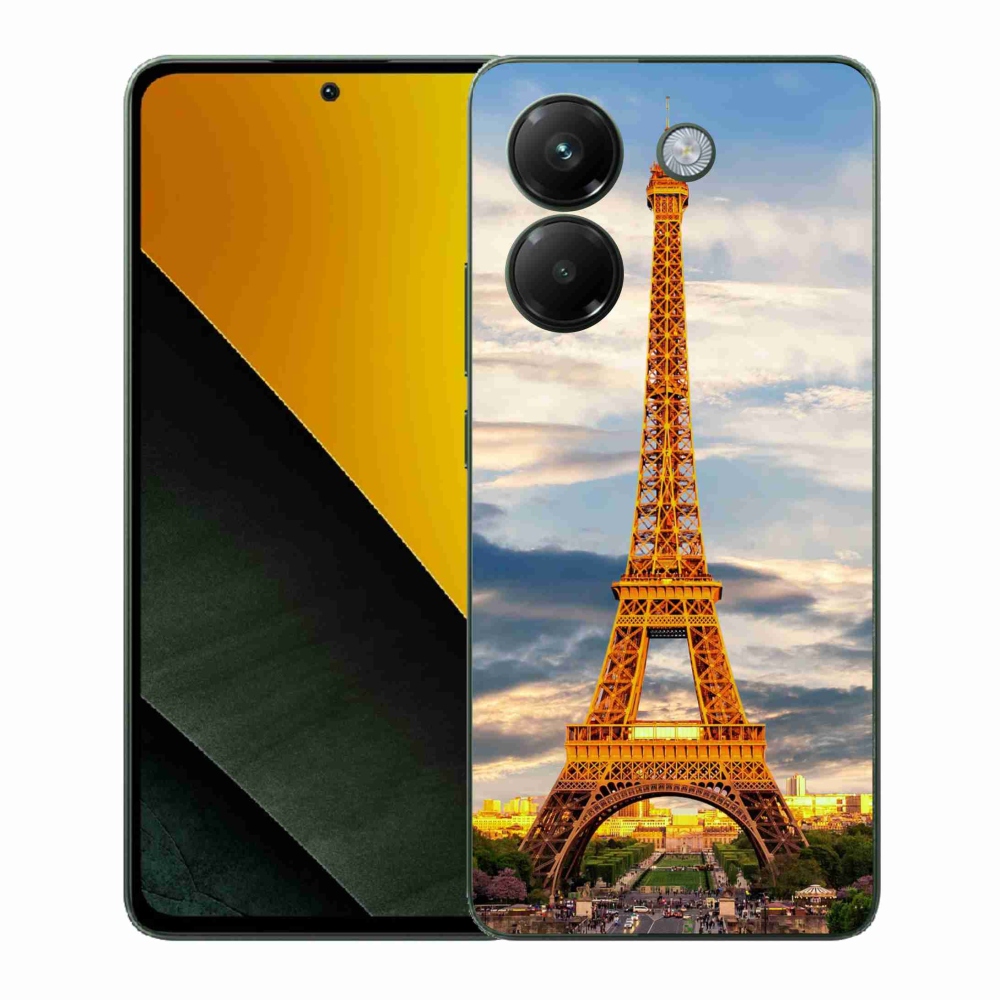 Gélový kryt mmCase na Xiaomi Poco M7 Pro 5G - eiffelova veža 3