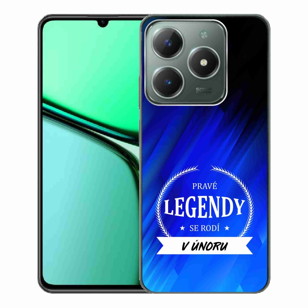 Gélový kryt mmCase na Realme C61 - legendy vo februári modré pozadie