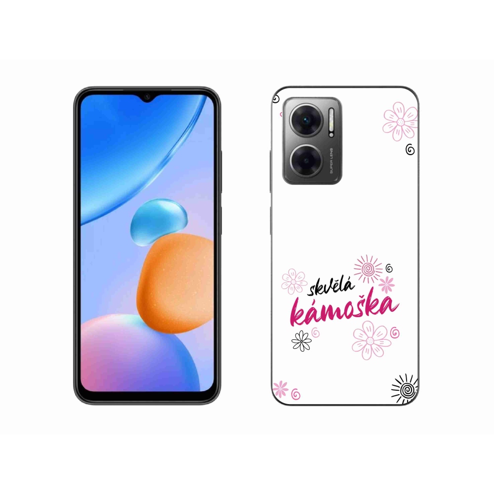 Gélový kryt mmCase na Xiaomi Redmi 10 5G - skvelá kamoška biele pozadie