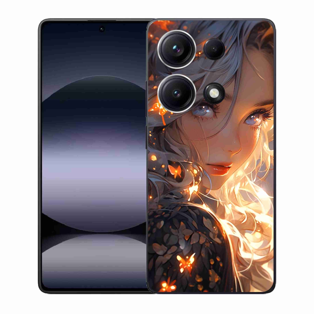 Gélový kryt mmCase na Xiaomi Redmi Note 14S - dievča a motýle