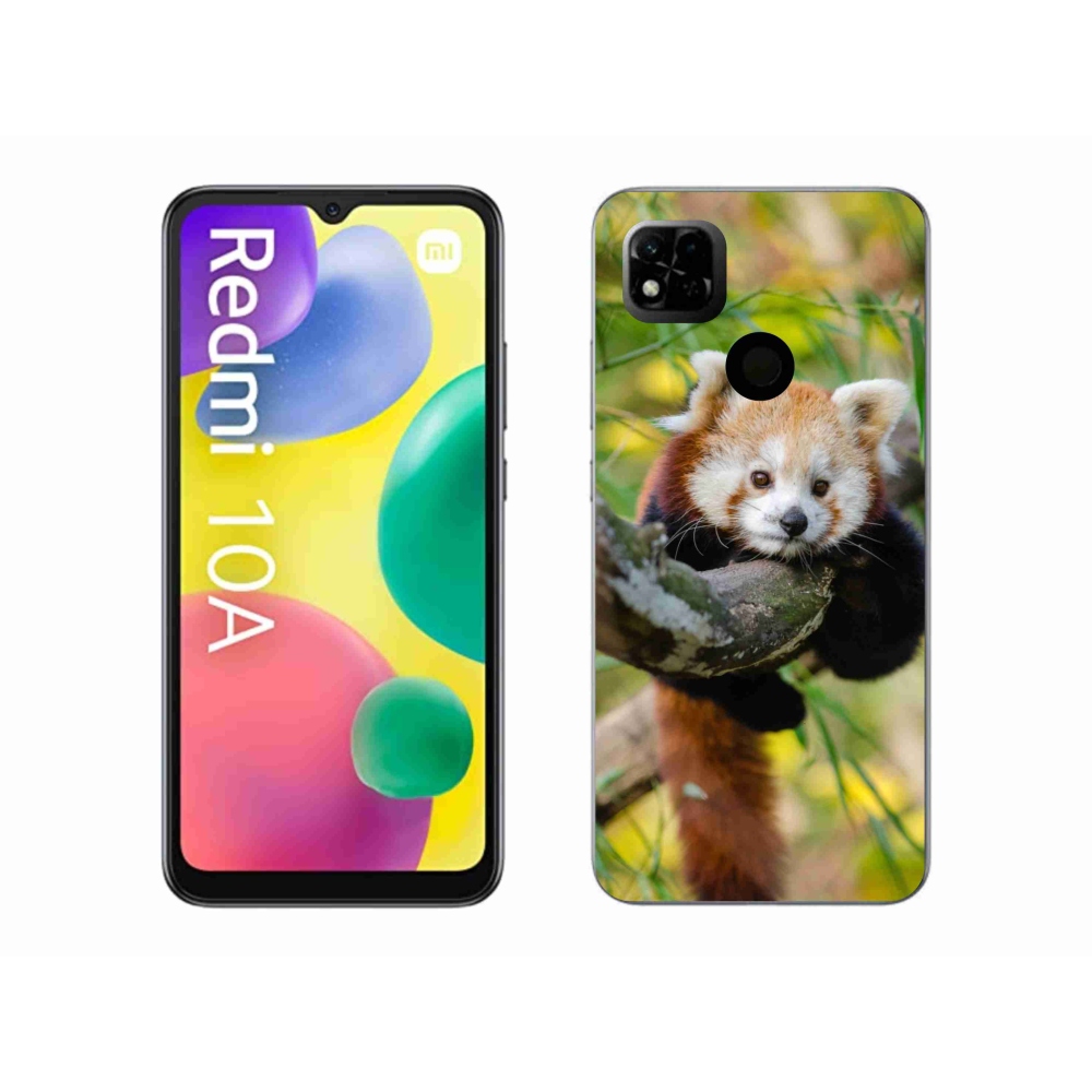 Gélový kryt mmCase na Xiaomi Redmi 10A - panda červená