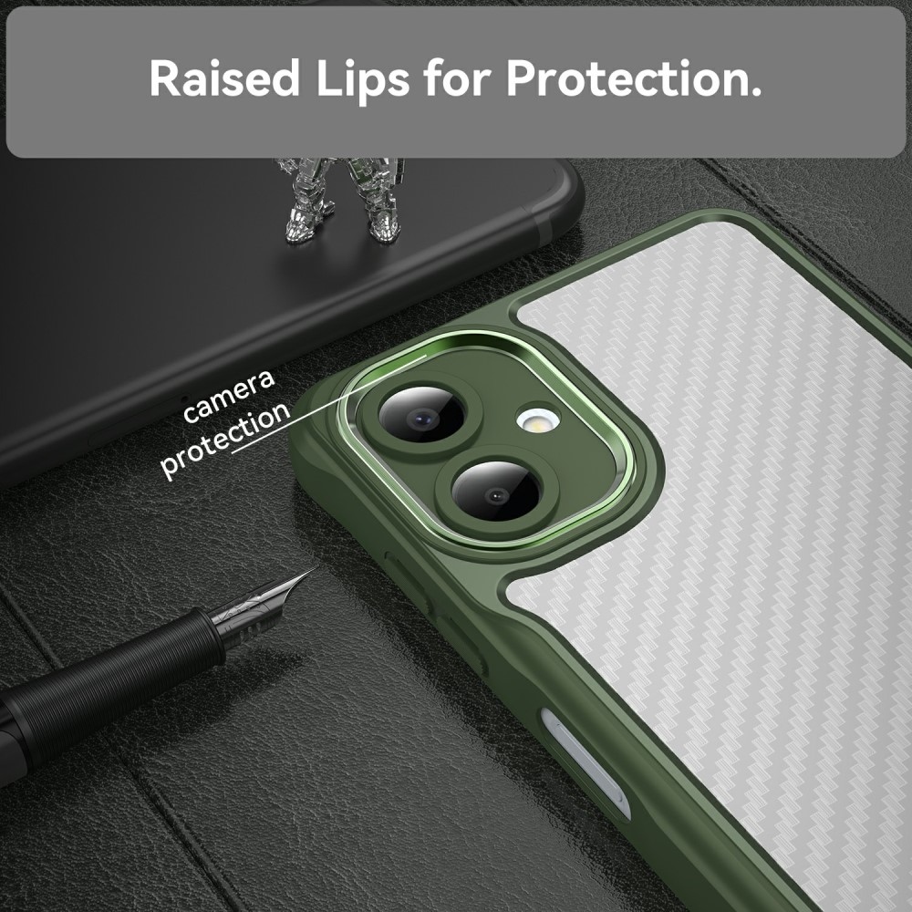 Textures odolný kryt pre Samsung Galaxy A06 4G - zelený