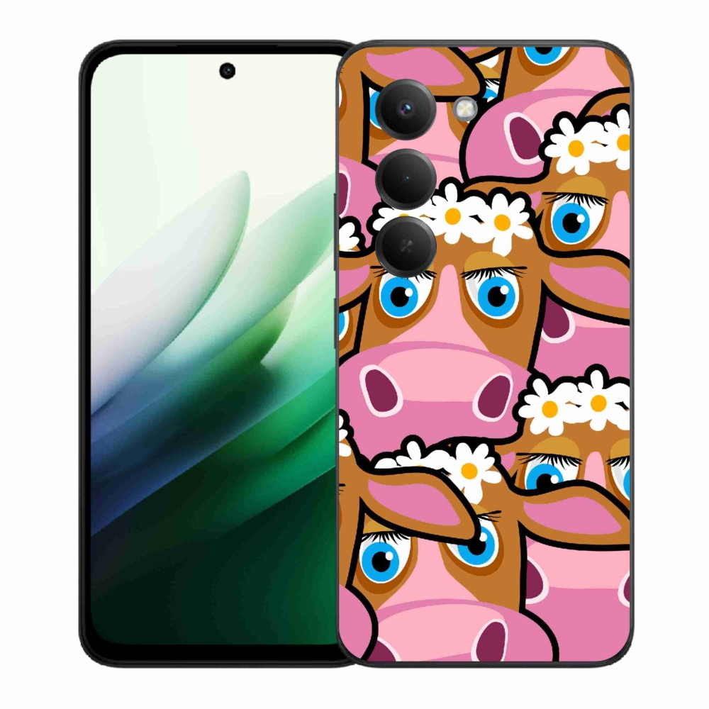 Gélový kryt mmCase na Xiaomi Redmi 15 5G (169mm) - kreslené kravičky