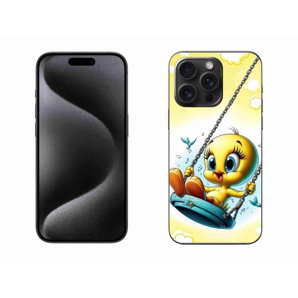 Gélový kryt mmCase na iPhone 15 Pro Max - tweety