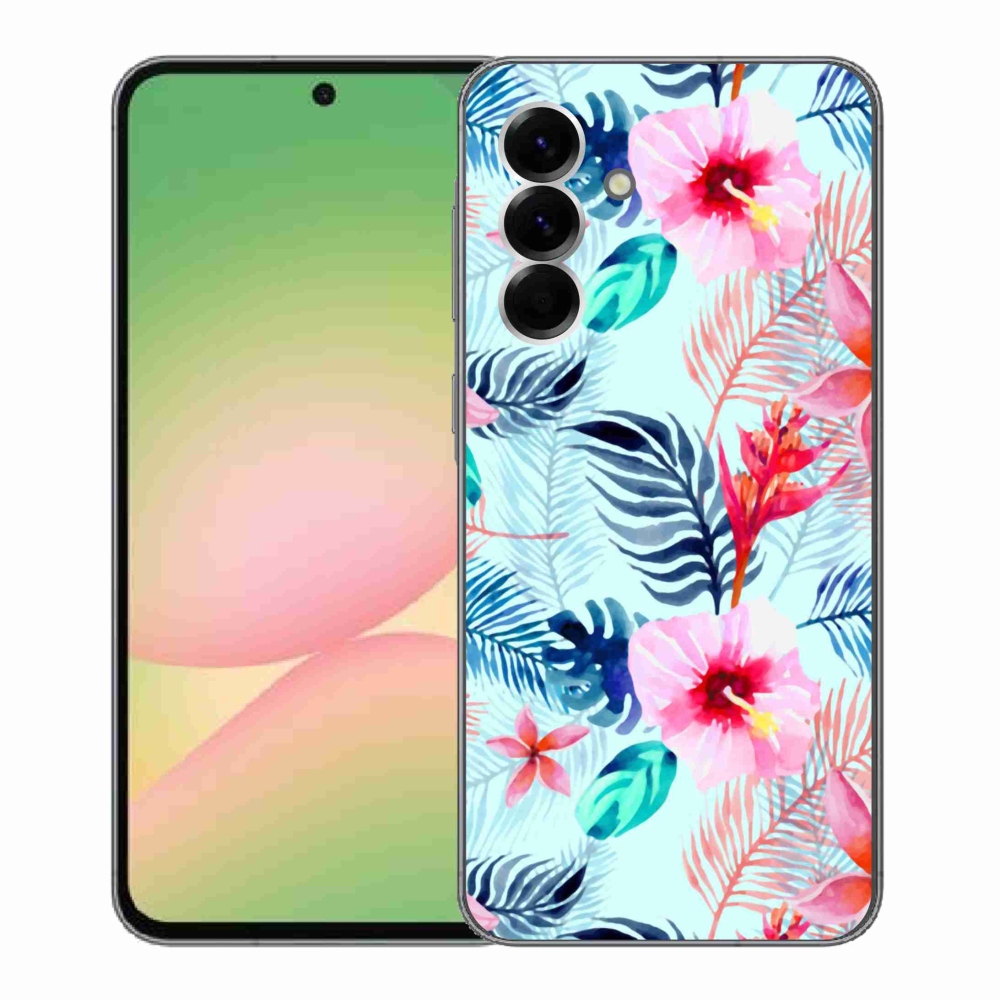 Gélový kryt mmCase na Samsung Galaxy A56 5G - kvety