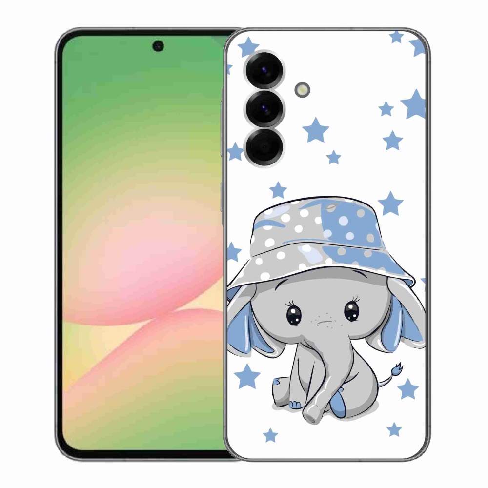 Gélový kryt mmCase na Samsung Galaxy A56 5G - modrý slon