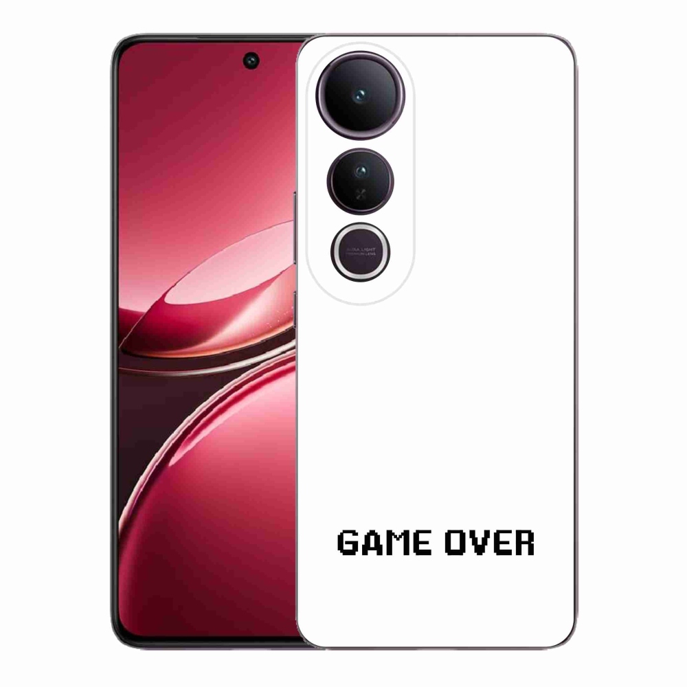 Gélový kryt mmCase na Vivo V50 Lite 4G/5G - game over biele pozadie