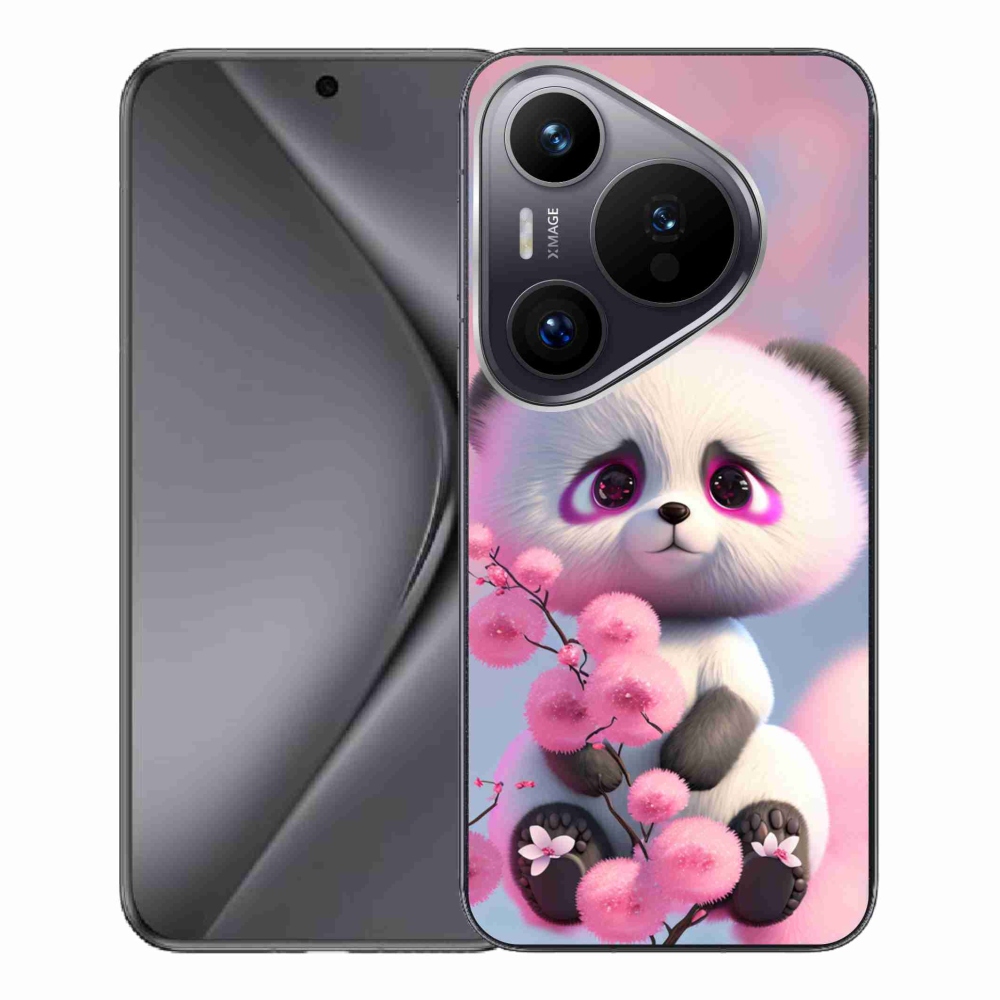 Gélový kryt mmCase na Huawei Pura 70 Pro - roztomilá panda 1
