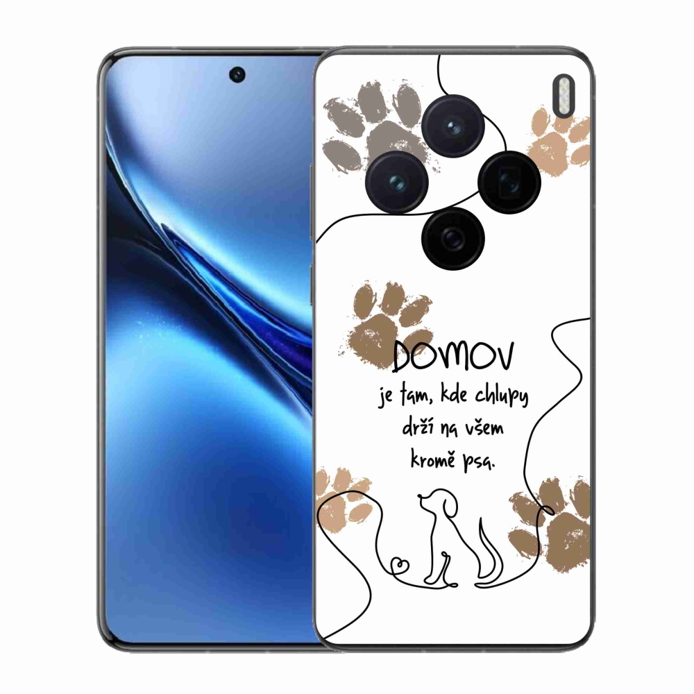 Gélový kryt mmCase na Vivo X200 5G - psí motív biele pozadie