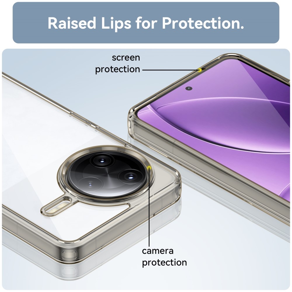Gélový obal s pevným chrbtom na Xiaomi Poco F7 Ultra - šedý