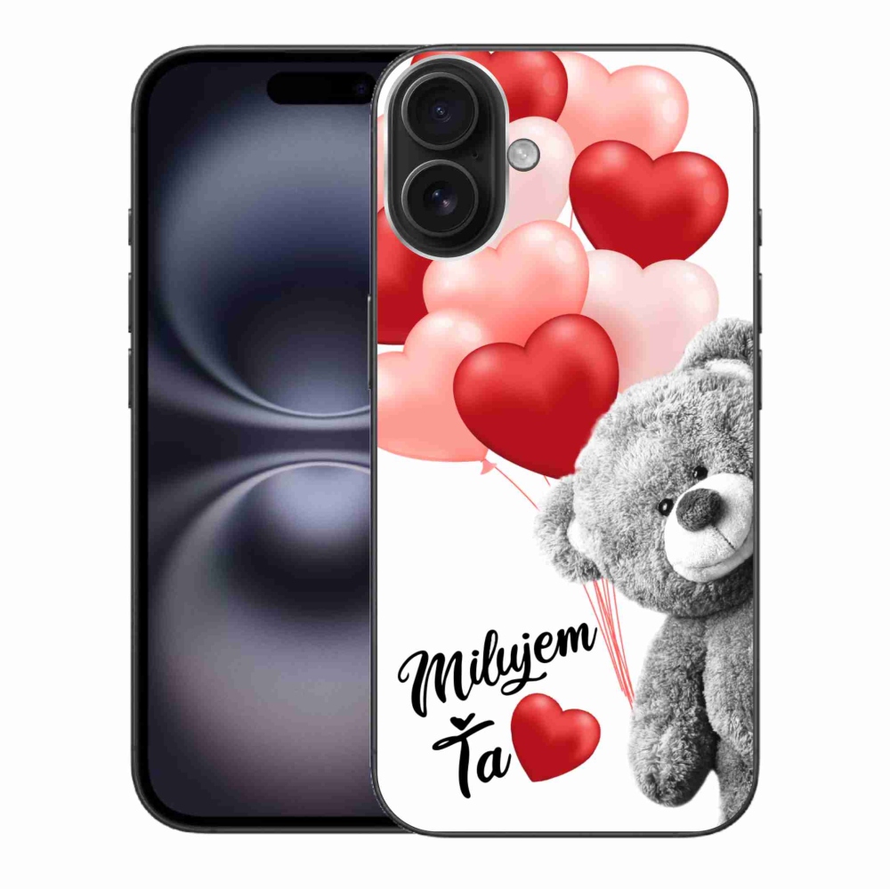 Gélový obal mmCase na iPhone 16 Plus - milujem Ťa sk